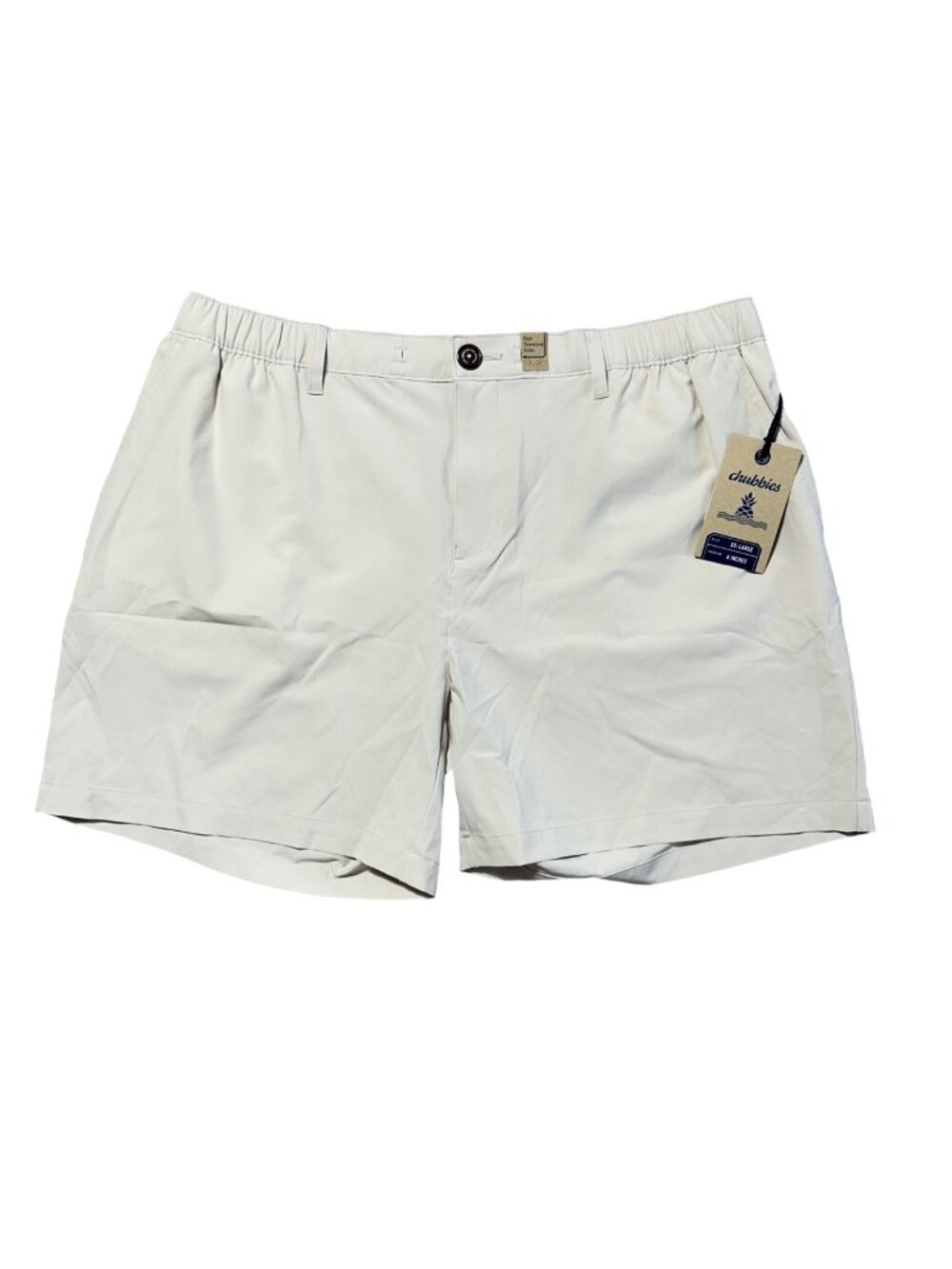 Chubbies Men's Sz XXL Khakinators Beige Khaki Everywear Unlined 6'' Shorts